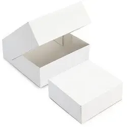 Weiße Konditoreischachteln 23 X 23 X 5 Cm X50 Stück - CROKUS