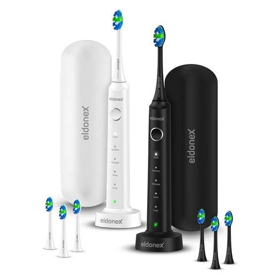 Eldonex SonicPro DuoPack sonické zubní kartáčky ČERNÝ&BÍLÝ (8595703507274)