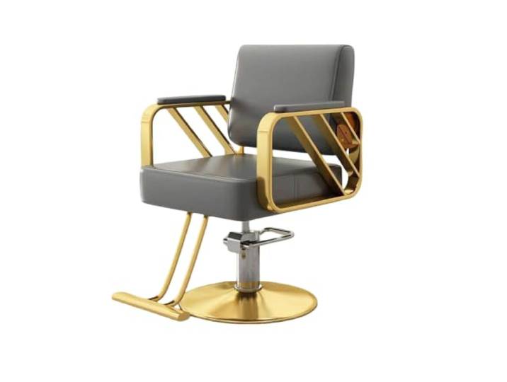 Hydraulischer Friseurstuhl, Salonstuhl mit Fußstütze, um 360° drehbar Multifunktionaler Stuhl für Styling und Haarwäsche – geeignet für Friseure, Barbiere sowie Beauty-, Tattoo(B)