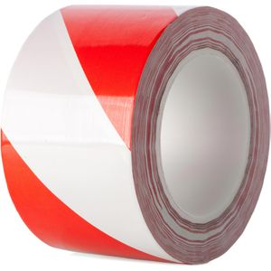 AMPERE Bodenmarkierungsband Tape Extra, 10784, rot/weiß, 75mm x 30m