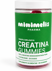 Minimelis Creatine Gummies Melancia 60 gomas