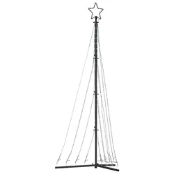 vidaXL LED Weihnachtsbaum 447 LEDs Warmweiß 250 cm 4016432