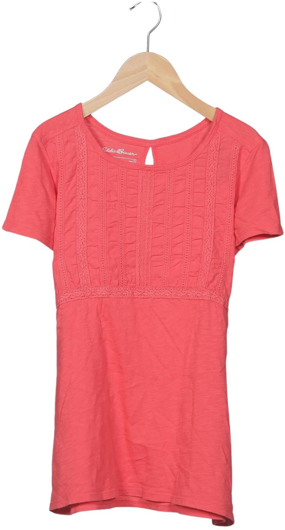 Eddie Bauer Damen T-Shirt, Pink, Gr. S, Baumwolle - Second Hand