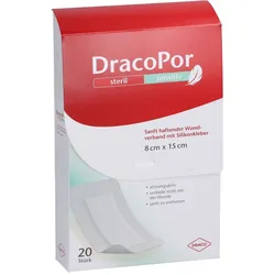 Dracopor sensitiv 8x15 cm steril m. Silikonkleber