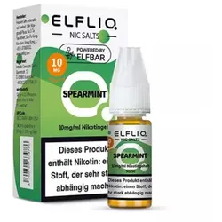 ELFLIQ – Spearmint NicSalt Liquid by ElfBar 10ml / 10mg