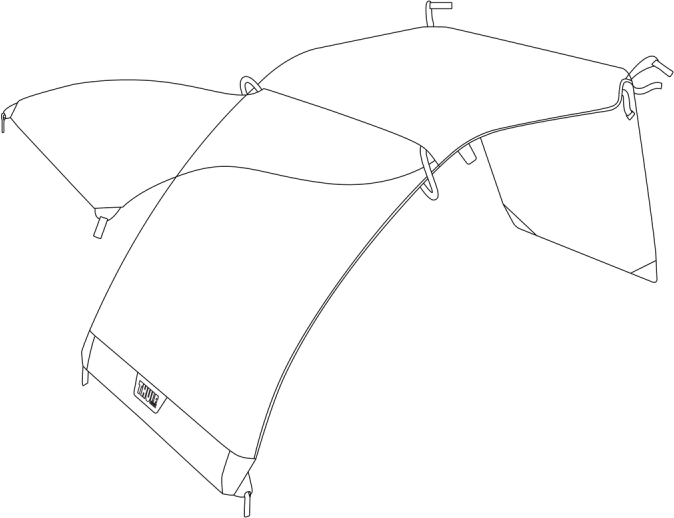 Thule Accessorio per carrellino  WHEATER COVER per Courier