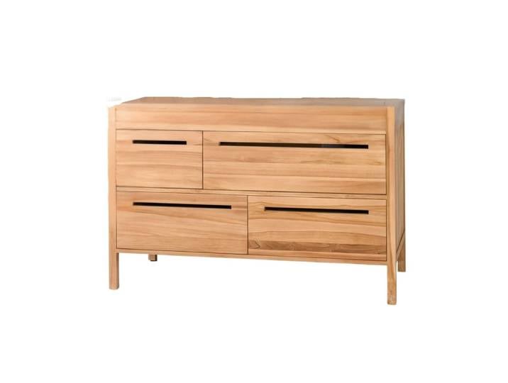 Meuble sous vasque en teck 140cm