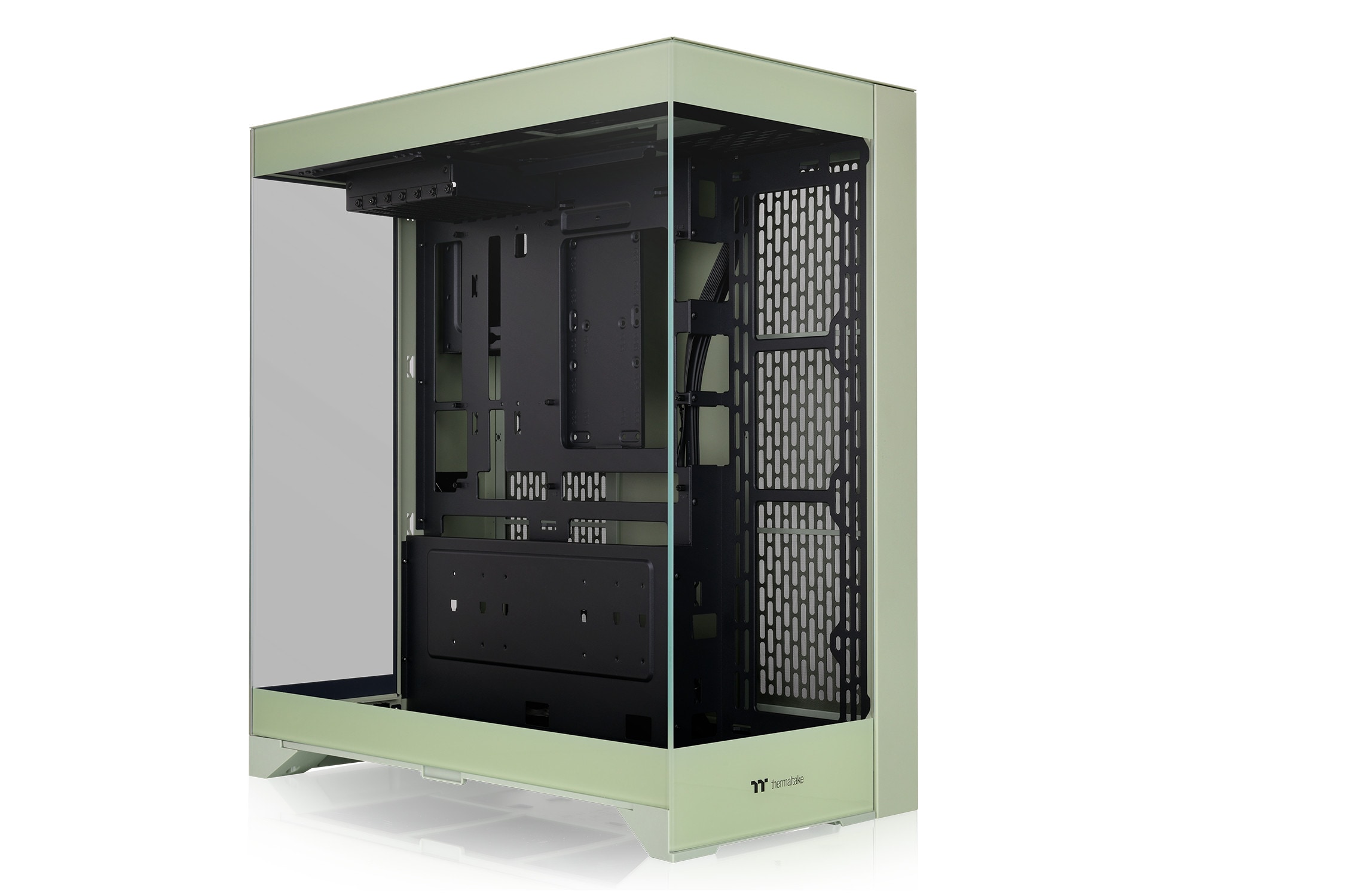 Thermaltake CTE E550 Gaming PC Gehäuse Midi-Tower Matcha Green Seitenfenster
