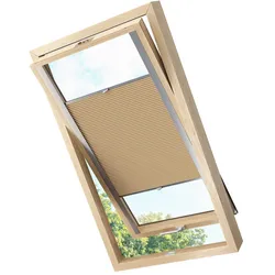 KS Handel 24 Dachfensterplissee Faltrollo Thermo verdunkelnd passend für Velux S10 Cappuccino