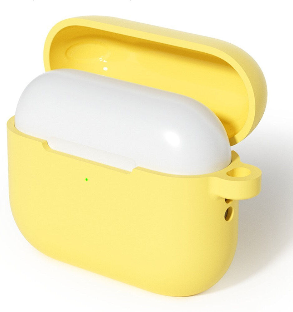 INCOVER Apple AirPods Pro (3. gen.) Cover m. Karabinhage - Silikone - Gul