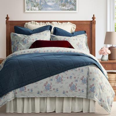 Paseo Road by HiEnd Accents Tasha Polizzi for Paseo Road Rosabel Floral Western Design Washed Denim 3 Piece Duvet Cover Set