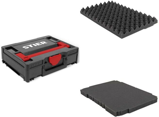 Set STIER Systainer³ I Black Edition + Bodenpolster für Systainer³, T-Loc, Classic + Deckelpolster genoppt für Systainer³, T-Loc, Classic