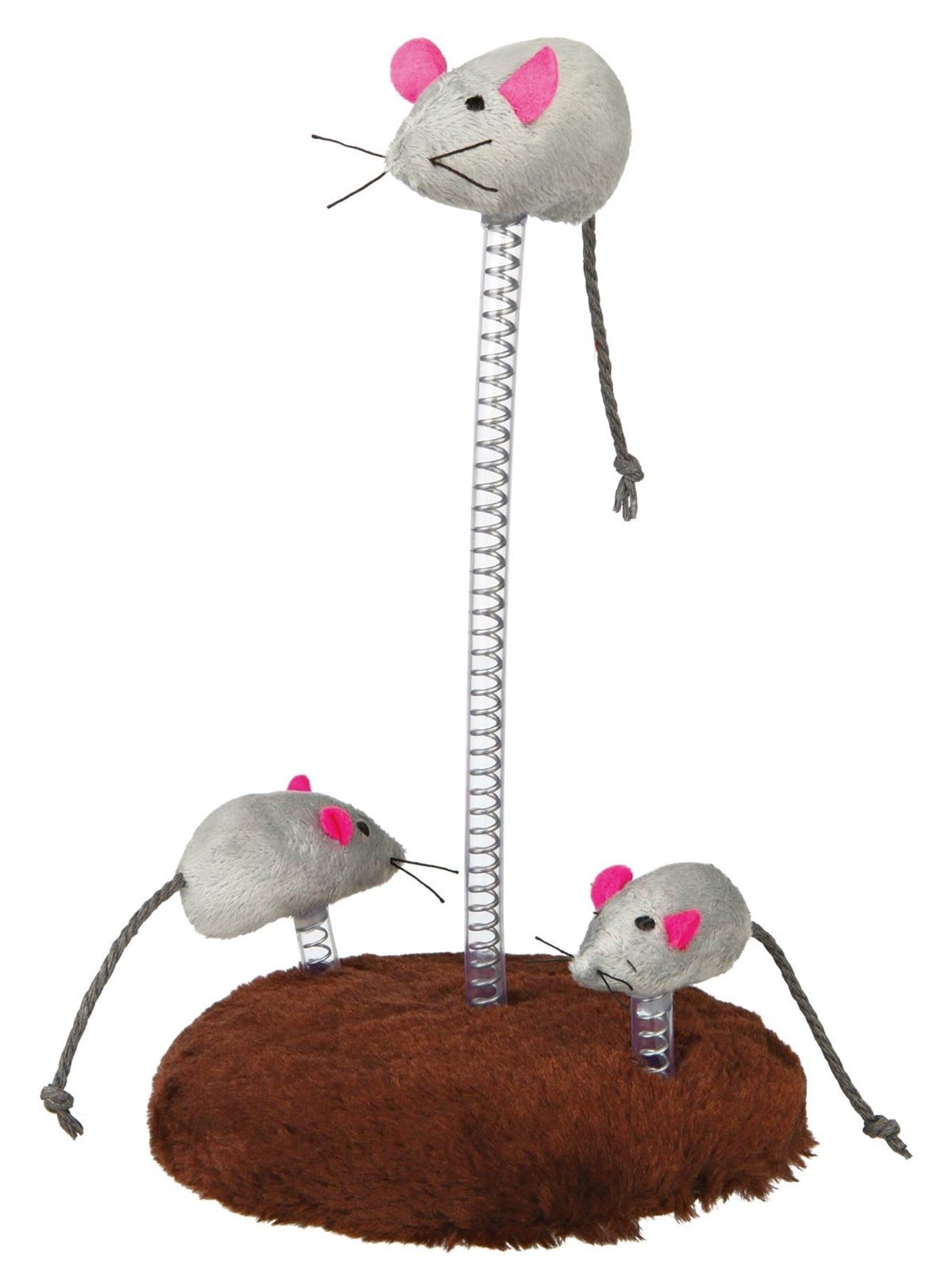 Trixie Mice on springs plush catnip ø 15 × 22 cm
