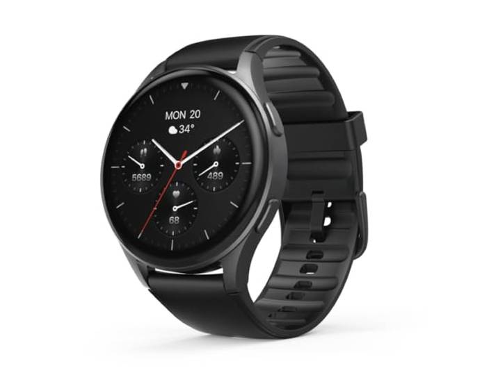 Hama Smartwatch 8900 met GPS, waterdicht IP68, telefoonfunctie (AMOLED-touchscreen, spraakbediening, sportmodi, slaaptracker, hartslagmeting, WhatsApp, hardloophorloge, hartslagmeter, fitnesshorloge),