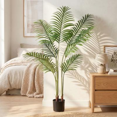 YVANLA Artificial Plant Fake Tropical Palm Tree Potted