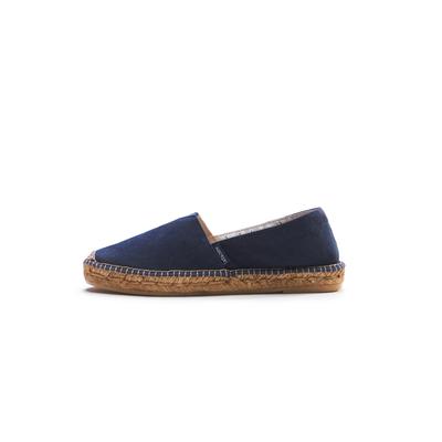 Espadrille VISCATA "Barceloneta", Damen, Gr. 38, blau (dunkelblau), Textil, Schuhe Espadrille, aus Baumwolle und Natur-Jute hergestellt