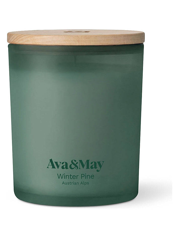AVA & MAY Duftkerze "Pine" in Grün - 220 g - onesize