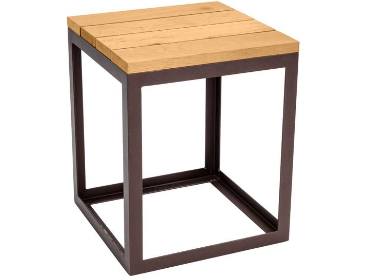 Nouvel Outdoor - Hocker  'Timber ' ', 38 x 38 x 46 cm - Material: Metall - Feuerschale'