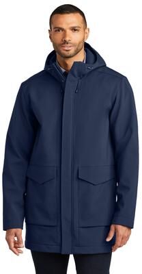 Port Authority J919 Collective Outer Soft Shell Parka Jacket in River Blue Navy size 2XL   Polyester/Spandex Blend