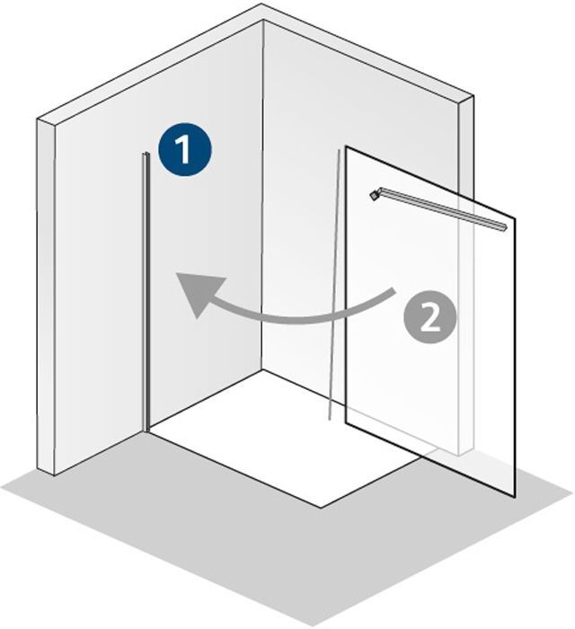 HSK Walk In Pro Wandanschlussprofil einzeln