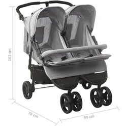 vidaXL, Kinderwagen, Malinberg