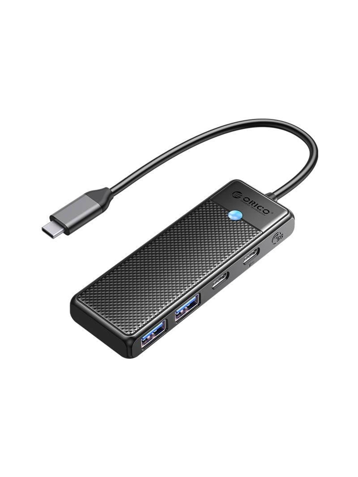 ORICO Adapter Hub 4in1 Orico USB A3.0x2 + Type-C3.0x1 + PD100Wx1 USB-Hubs - USB 3.0 - 4 - Schwarz
