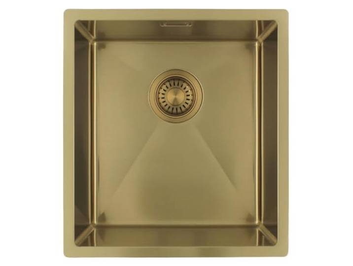 Küchenspüle 36x40 cm Gold Unterbau, Flachbau, Aufbau PLX3640-60 Pure.Sink