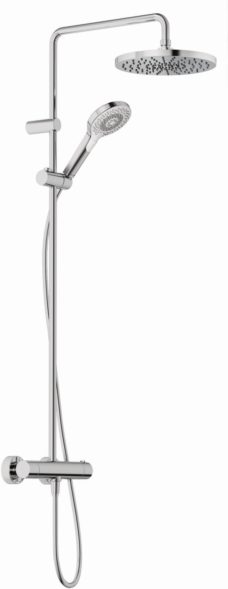 Kludi DIVE Dive X 3S Thermostat-Dual-Shower-System 6906705-00 mit Handbrause, chrom