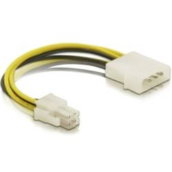 Delock Strom Anschlusskabel 0.13 m Mehrfarbig 82391