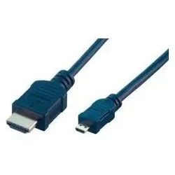 MCL Câble HDMI haute vitesse avec Ethernet type A mâle (2 m), Videokabel, Schwarz