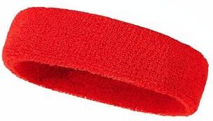 Market Central Moisture Wicking Sports Sweatband Headband For Running Cycling Yoga red