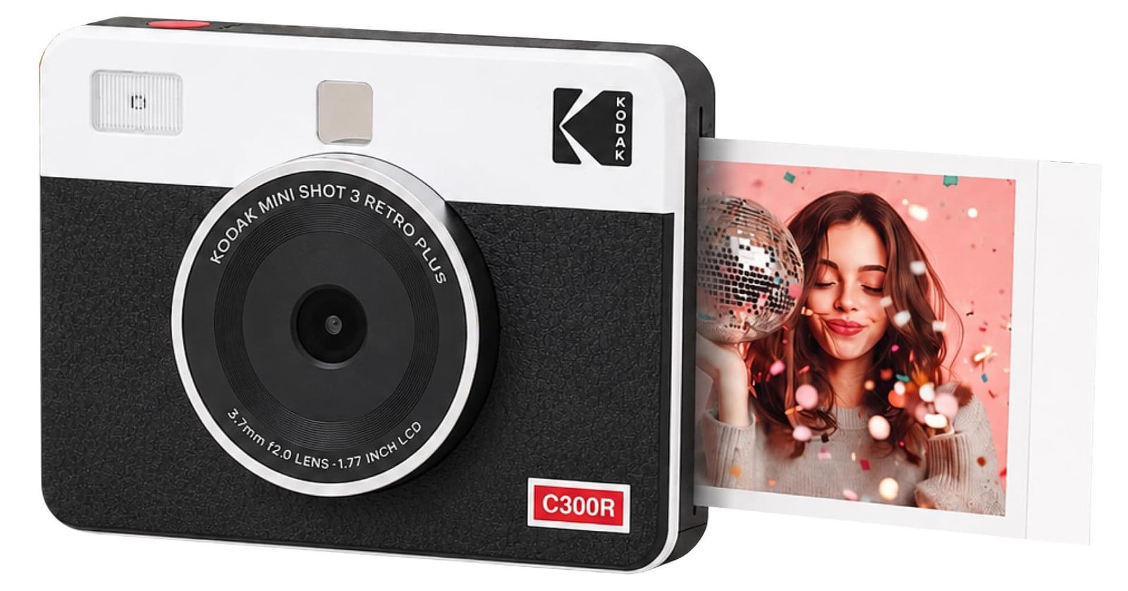 Kodak MINI SHOT Combo 3 Retro C300R Instantcamera met 10 Megapixels en 4,32 cm Display