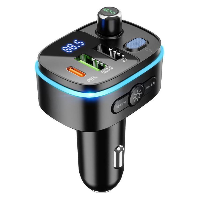 Hoco BT FM Transmitter and Car Charger E62 Fast, Black (64604815)