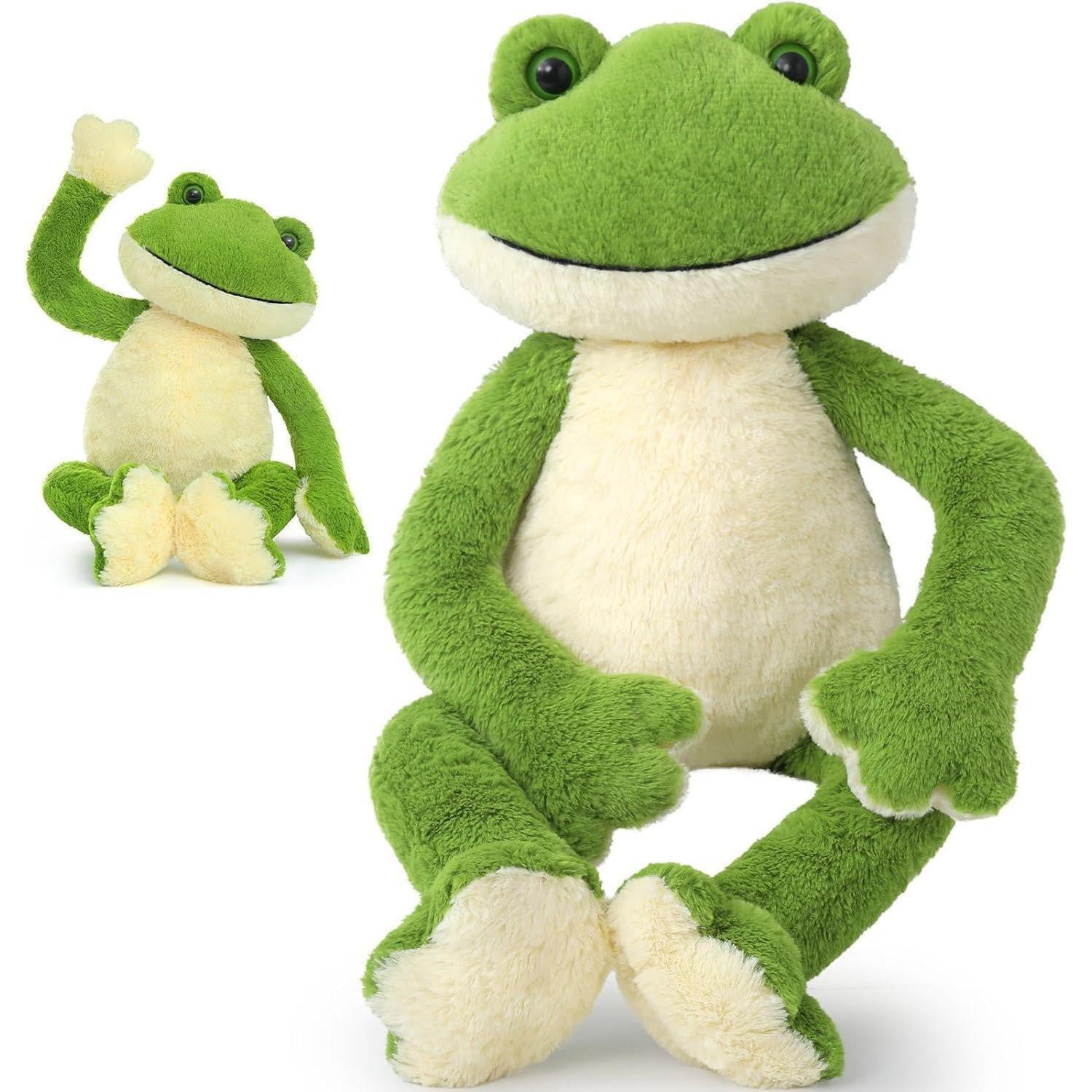 Frosch knuffel XXL, groen, pluche, Hoogte: 60 cm