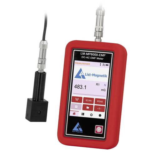 PCE Instruments EMF-Fluxgate-Magnetfeldmessgerät LM-MP6000-EMF |AC und DC 0 ... 0,4 mT |0 ... 4G |Feldstärke 0 ... 300 A/m