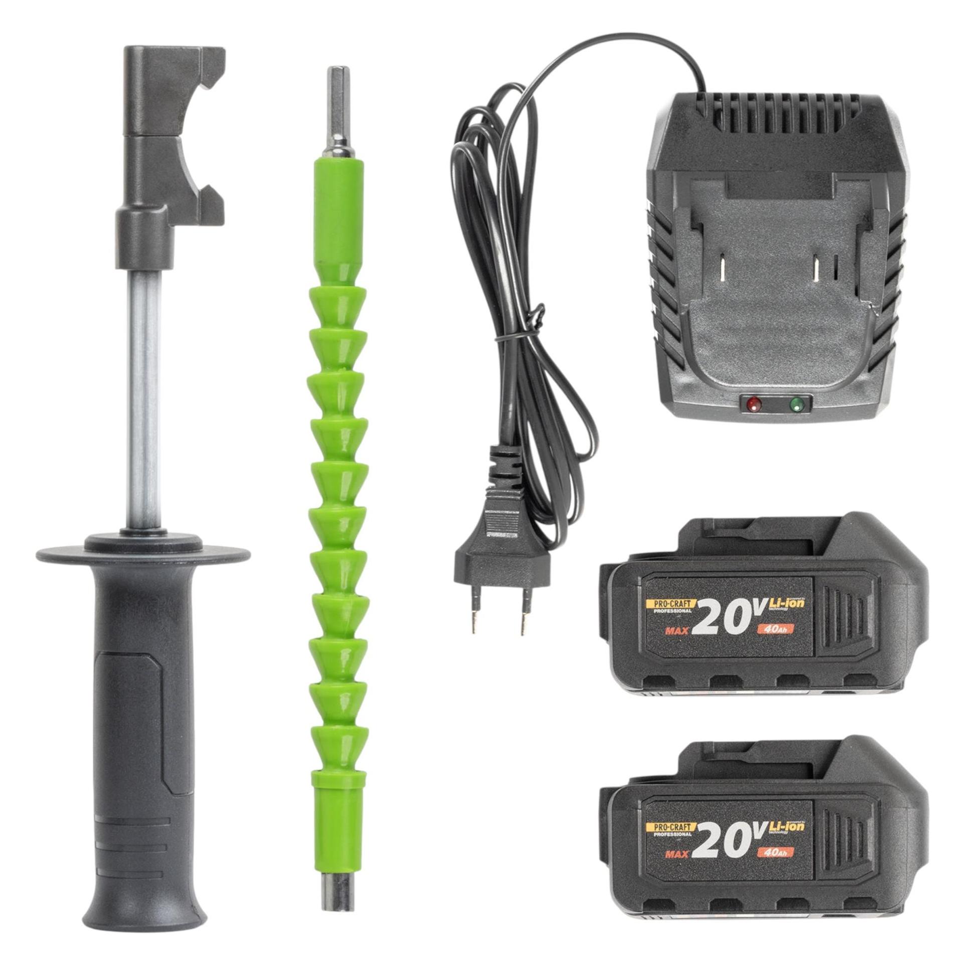 Procraft PA18BL Akku Schlagbohrschrauber 20 V 50 Nm Brushless + 2x Akku 4,0 Ah + Ladegerät + Koffer (Schlagbohrschrauber) (54161856)