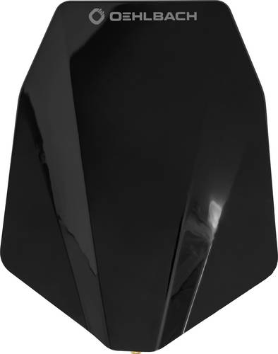 Oehlbach Aktive DVB-T/T2 Flachantenne Außenbereich Schwarz
