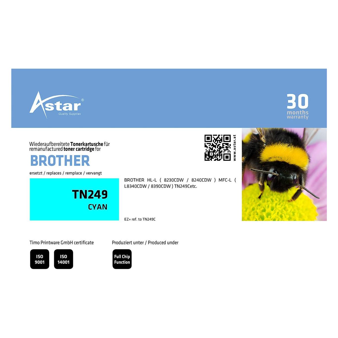Astar AS20501 BROTHER TN249C MFC Toner (AS20501)