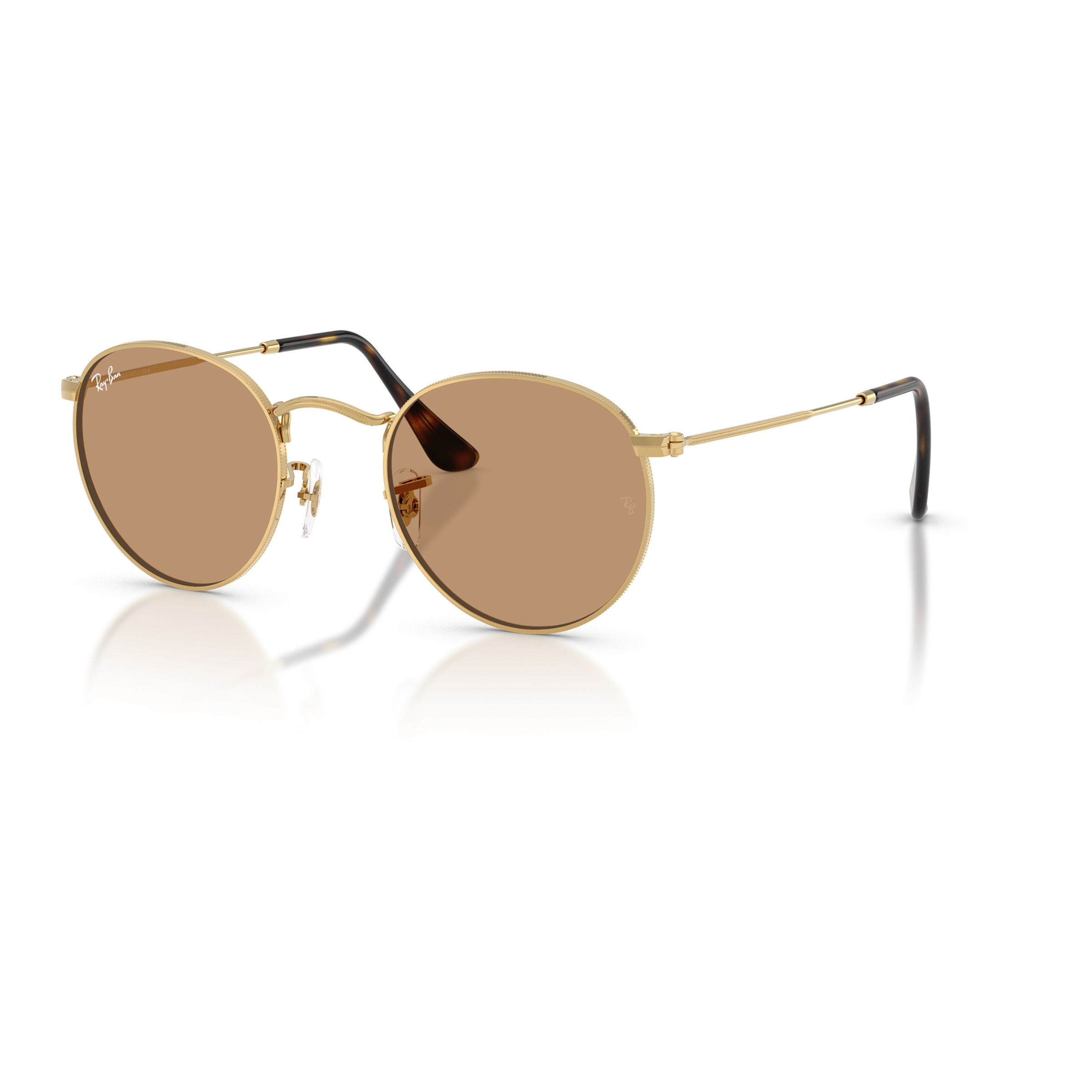 Ray Ban Round Metal Sonnenbrille Sonnenbrillen braun Lifestyle
