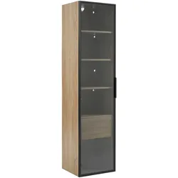 VITRINENSCHRANK in Holzoptik 40/34.5/165 cm