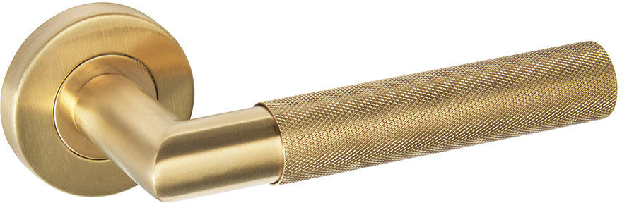 LPD Doors Zurich Internal Door Handle Pack Satin Gold 13.7cm H X 18cm W