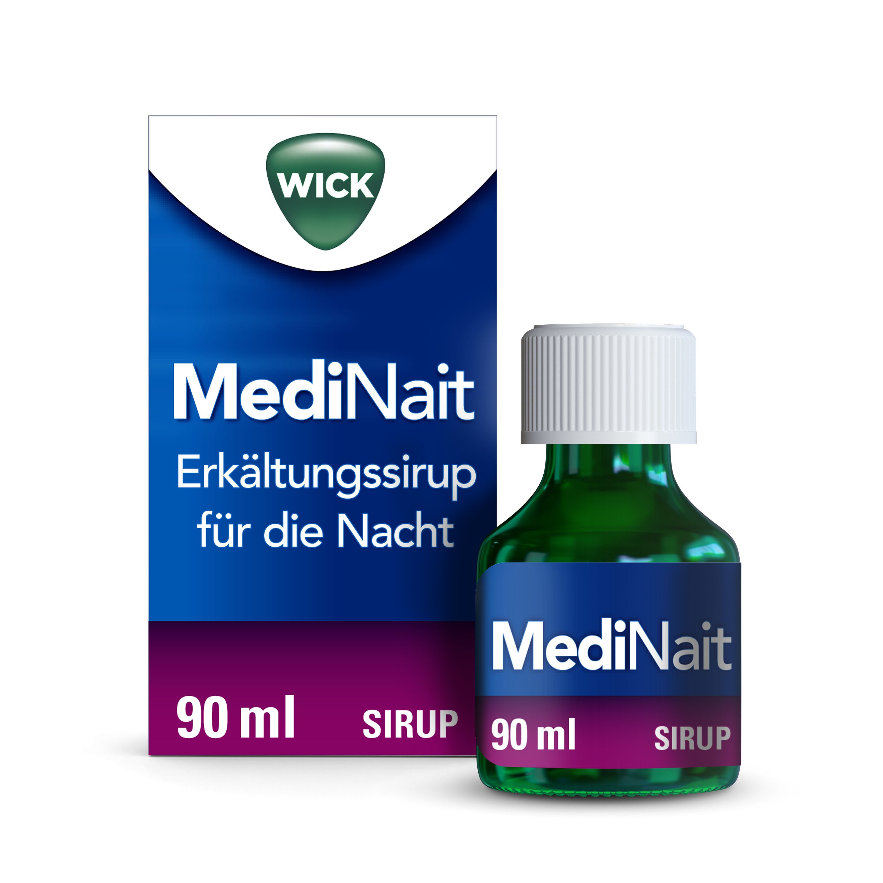 Wick MediNait Erkältungssirup für die Nacht 90 ml Sirup