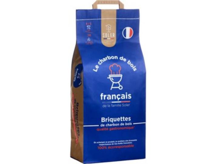 Soler - Briquette De Charbon Briquette De Charbon De Bois 7.5 Kg