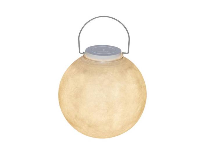 IN-ES.ARTDESIGN lampe de table LUNA TAKE AWAY (Argent - Laprene, acier et Nebulite)