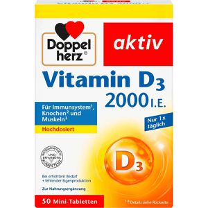 Doppelherz Vitamin-D aktiv, 50 Tabletten, Vitamin D3, je Tablette 2000 I.E.