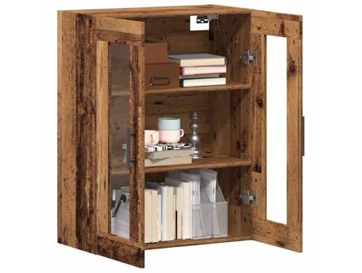 Sideboard Altholz-Optik 69,5x34x90 cm Holzwerkstoff mit Tür und Griffen Stauraummöbel mit Altholz-Optik, Holzwerkstoff, Türfach, ergonomische Griffe, vielseitig einsetzbar