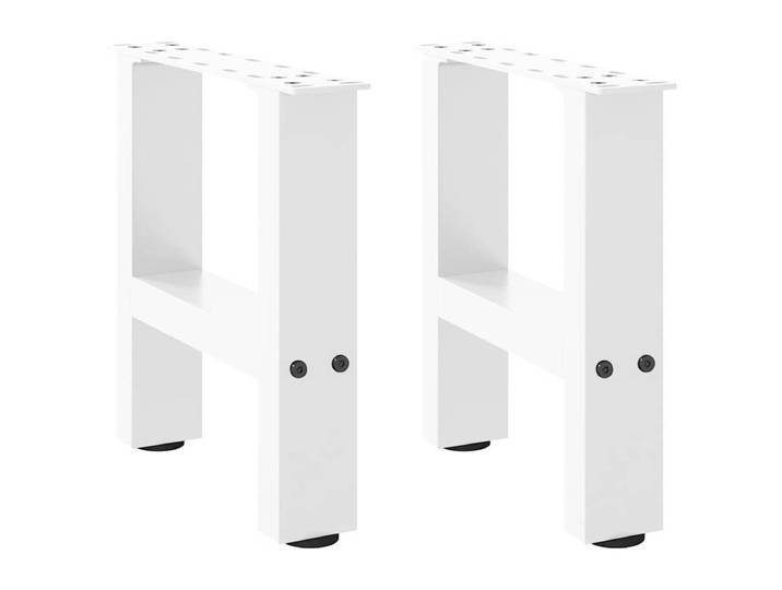vidaXL - Salontafelpoten - 2 - st - 40x(30-31) - cm - staal - wit