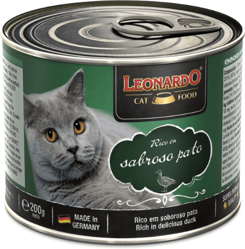 Leonardo Rico en Pato Lata para Gatos 200 gr
