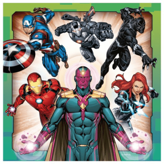 Ravensburger Avengers Assemble 3 x 49 Piece Jigsaw Puzzle Set Featuring Marvel Characters for Kids