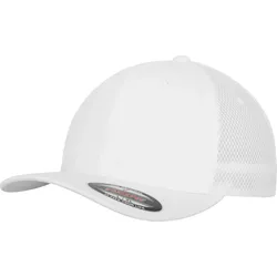 FLEXFIT Unisex 6-Panel Mesh Kappe Netz Cap 6533 white S/M